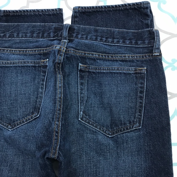 32X28.5”💙👖J. CREW! DARK! FADED!👖💙SLIM FIT 484! - Picture 3 of 8